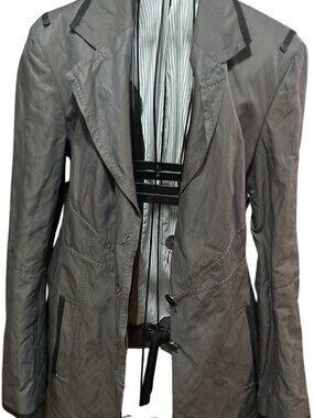 Military Style Blazer Womens 40 Marc Aurel Avant Garde Epaulette lined Jacket